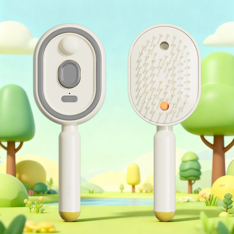 ๐๐๐๐๐๐๐จ๐งยฎ ๐ 3-in-1 Electric Air Cushion Massage Comb with Mist Spray, ๐ฅณSelf-Cleaning Steam and Essential Oil Function, Rechargeable Scalp Massage Brush
