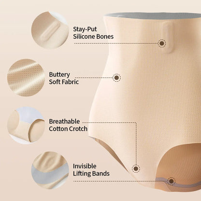 Tummy Control Shapewear Shorts for Women Seamless High Waist Body Shaper