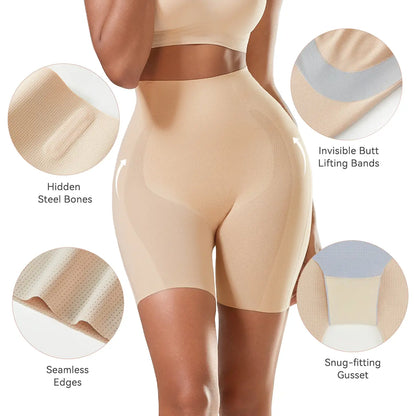 Tummy Control Shapewear Shorts for Women Seamless High Waist Body Shaper