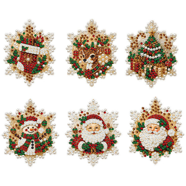 🎄 Korlátozott ideig 55% kedvezmény 🍈 Karácsonyi DIY festhető lógó dísz szett 💎