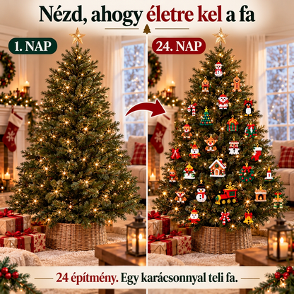 🎅🔥 Utolsó nap a féláras ajánlatra! 🍈 Építőelemekből álló karácsonyi visszaszámláló adventi naptár az egész családnak 🎄 Tökéletes a karácsonyfa díszítésére.