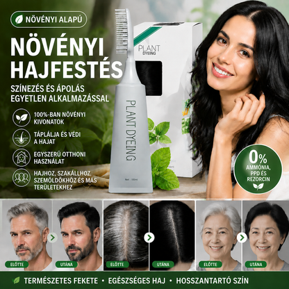 🌿 Vitalisys® 🍇gyógynövényes hajfestő fésű – egyszerűbb út a sötétebb, ápolt hajhoz 🖤