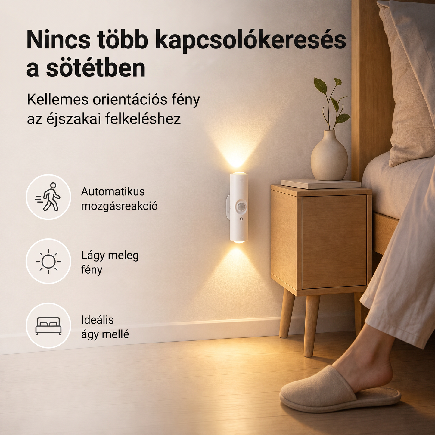 PKNEW® 🍇 Okos, kétirányú RGB éjszakai fény mozgásérzékelővel 🌈 - automatikus világítás, mágneses rögzítés fúrás nélkül és USB-C töltés hálószobába, előszobába és lépcsőházba ✨