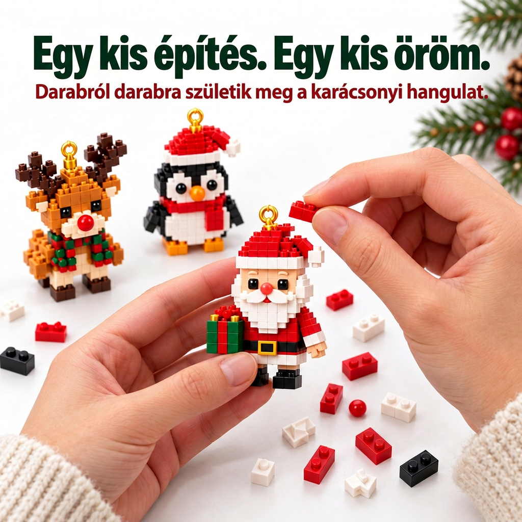 🎅🔥 Utolsó nap a féláras ajánlatra! 🍈 Építőelemekből álló karácsonyi visszaszámláló adventi naptár az egész családnak 🎄 Tökéletes a karácsonyfa díszítésére.