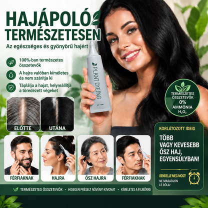 🌿 Vitalisys® 🍇gyógynövényes hajfestő fésű – egyszerűbb út a sötétebb, ápolt hajhoz 🖤