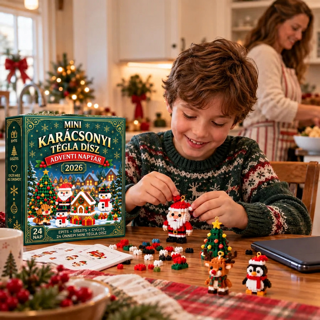 🎅🔥 Utolsó nap a féláras ajánlatra! 🍈 Építőelemekből álló karácsonyi visszaszámláló adventi naptár az egész családnak 🎄 Tökéletes a karácsonyfa díszítésére.