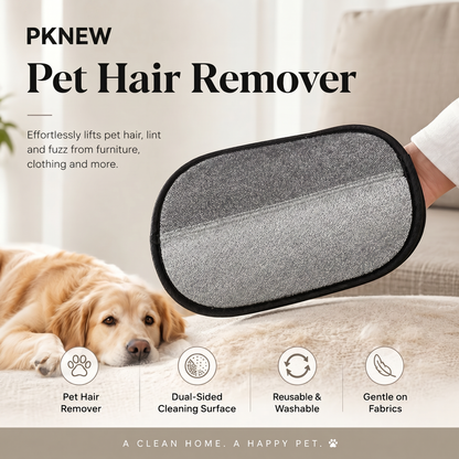 80% OFF TODAY🔥:PKNEW® 🎁Electrostatic Pet Hair Removal Glove – Lifts Embedded Fur in Seconds, Reusable & Washable, Works on Sofas, Clothes & Cars🎁