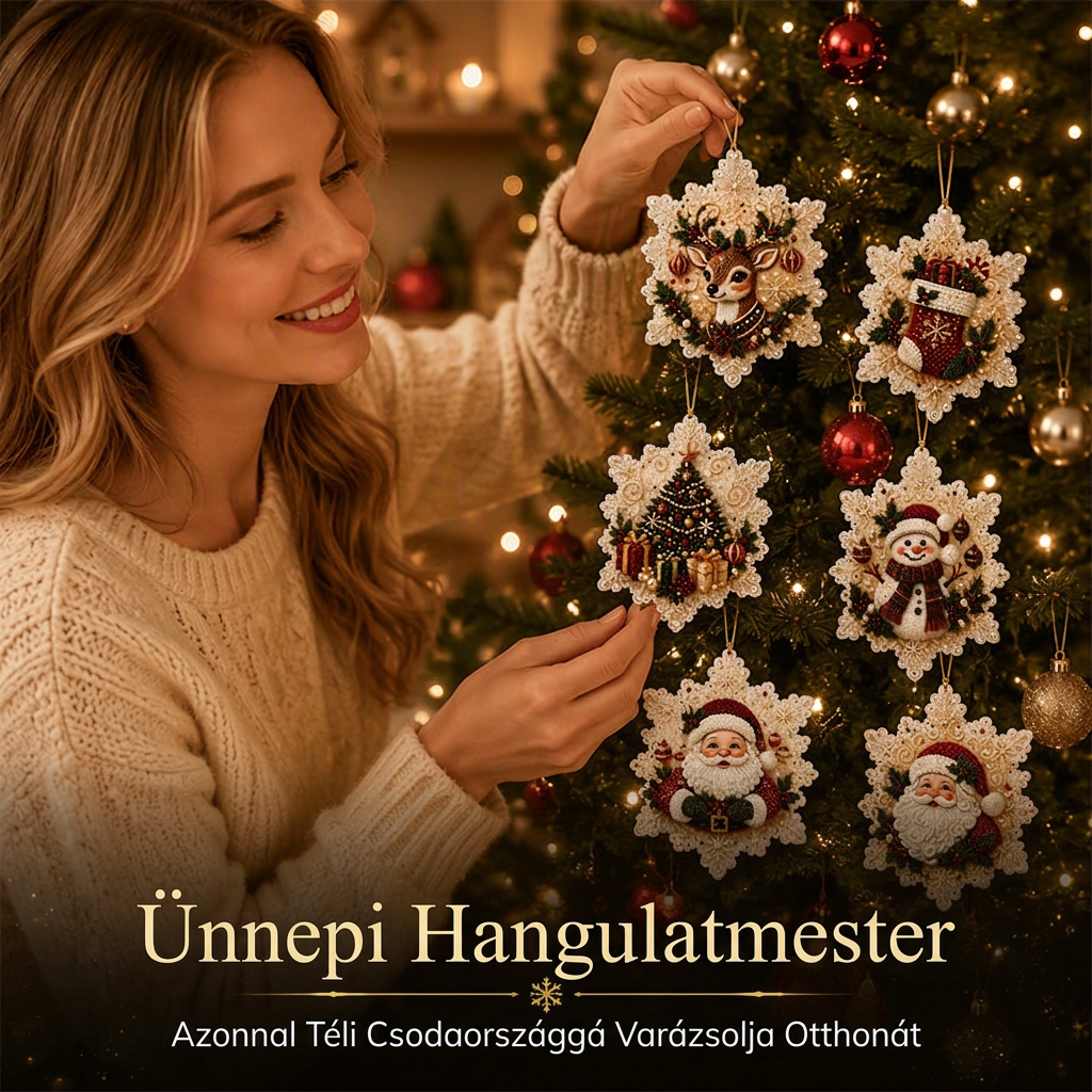 🎄 Korlátozott ideig 55% kedvezmény 🍈 Karácsonyi DIY festhető lógó dísz szett 💎