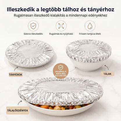 PKNEW® Összecsukható alumíniumfóliás ételfedő 🍈 | Tartsa ételeit melegen, frissen és védve az ecetmuslicáktól 🔥