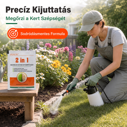 PKNEW® 🌿 Granulált 2 az 1-ben gyomirtó Max Power 🍇- látható hatás már 6 óra alatt, könnyen vízben keverhető és célzottan használható fugákon, ösvényeken, kerítéseken és kavicsos területeken