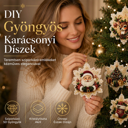 🎄 Korlátozott ideig 55% kedvezmény 🍈 Karácsonyi DIY festhető lógó dísz szett 💎