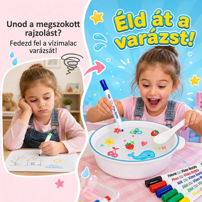 LEFUN® 🪄 Varázslatos, vízben lebegő filctollak gyerekeknek ✨ – Készíts olyan rajzokat, amelyek életre kelnek a vízben, és változtasd a rajzolást varázslatos játékká!