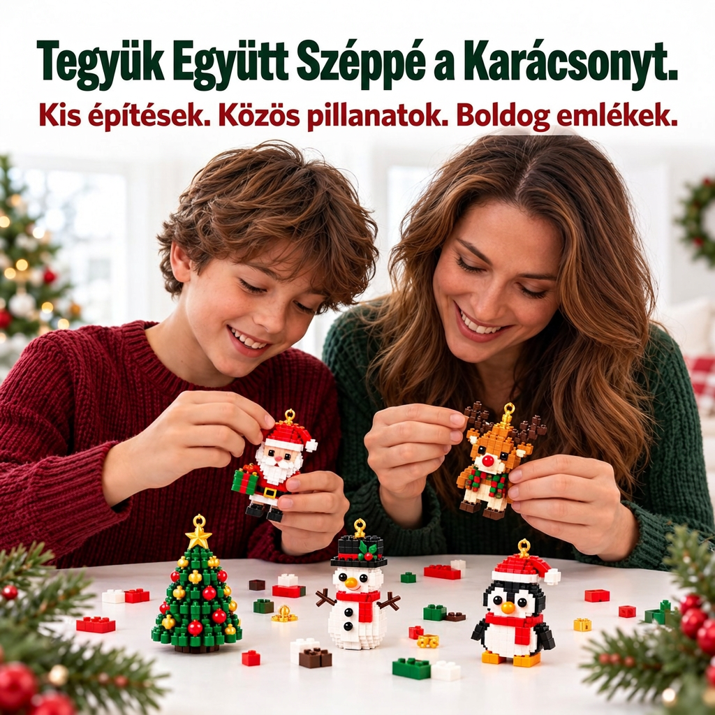 🎅🔥 Utolsó nap a féláras ajánlatra! 🍈 Építőelemekből álló karácsonyi visszaszámláló adventi naptár az egész családnak 🎄 Tökéletes a karácsonyfa díszítésére.