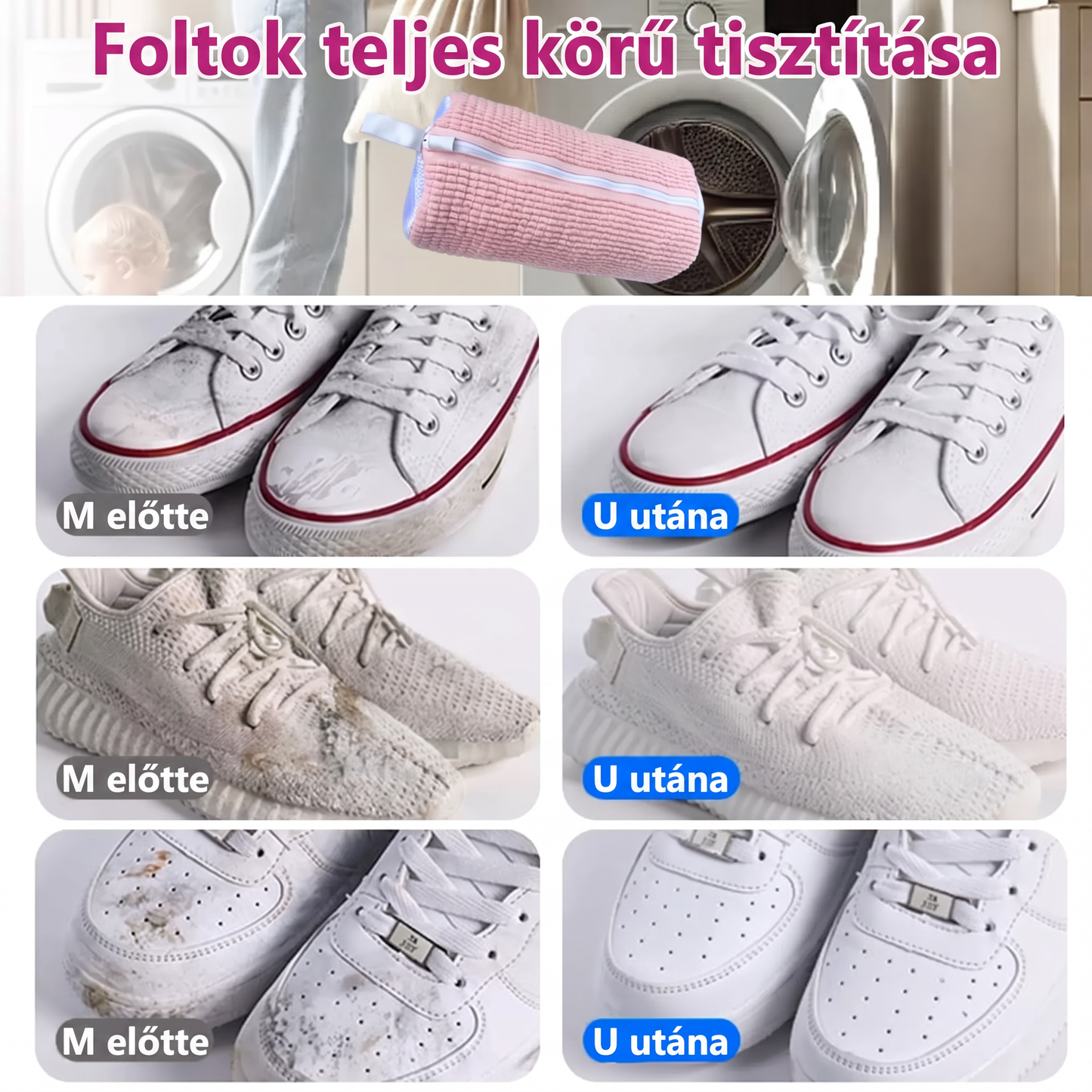 PKNEW®🍈 360° Žinylkový Prací Sáček na Boty👟 – Jemnější praní bez ručního drhnutí, se skrytým zipem pro tenisky, sportovní a dětskou obuv 💕