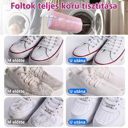 PKNEW®🍈 360° Žinylkový Prací Sáček na Boty👟 – Jemnější praní bez ručního drhnutí, se skrytým zipem pro tenisky, sportovní a dětskou obuv 💕