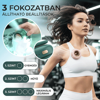PKNEW®🍈 Személyi Hordozható Légkondicionáló – 360°-os Hűtés, Szabad Kezekkel!