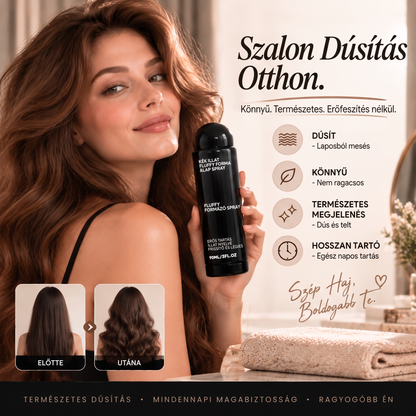Vitalisys® 🍇Fluffy Hair Shaping Spray – Könnyed, dúsító spray a hajtövek megemeléséért és a természetes mozgásért, őszibarack illattal 💎