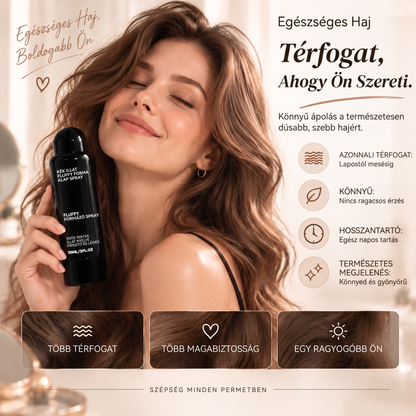 Vitalisys® 🍇Fluffy Hair Shaping Spray – Könnyed, dúsító spray a hajtövek megemeléséért és a természetes mozgásért, őszibarack illattal 💎