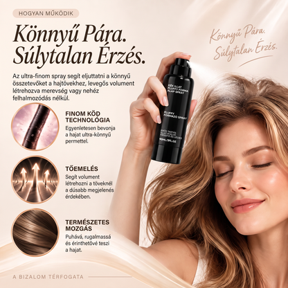 Vitalisys® 🍇Fluffy Hair Shaping Spray – Könnyed, dúsító spray a hajtövek megemeléséért és a természetes mozgásért, őszibarack illattal 💎
