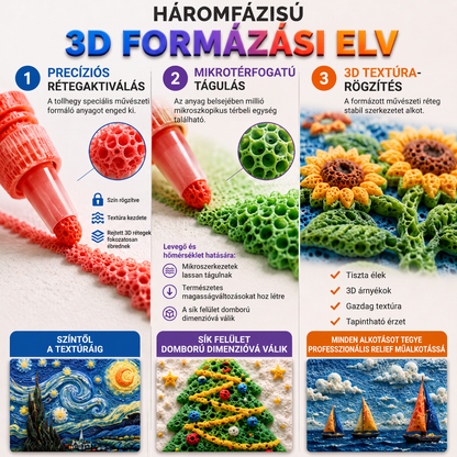 Ma 50% kedvezménnyel 🔥 | PKNEW® 3D dombornyomó művészeti toll🍋 – változtassa a hétköznapi rajzokat lenyűgöző térbeli alkotásokká 🎨