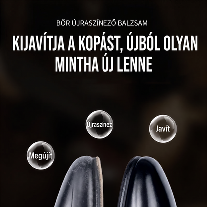 PKNEW®🎨 Intenzív Bőr Színhelyreállító Balzsam✨ – Felfrissíti a kifakult megjelenést, egységesíti a színt és segít elfedni a cipők, ülések, kézitáskák és autósülések karcolásait 💕
