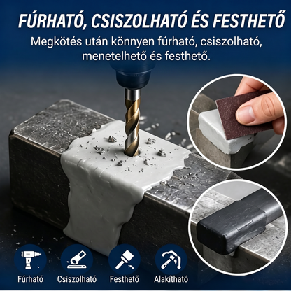 PKNEW® Acélerősítésű epoxi javítógyurma  — Univerzális ragasztó fémhez, fához és műanyaghoz❤️‍🔥