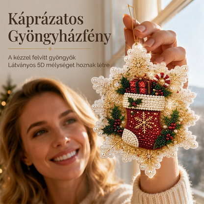 🎄 Korlátozott ideig 55% kedvezmény 🍈 Karácsonyi DIY festhető lógó dísz szett 💎