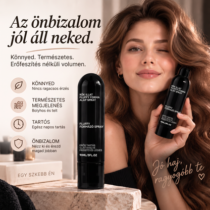 Vitalisys® 🍇Fluffy Hair Shaping Spray – Könnyed, dúsító spray a hajtövek megemeléséért és a természetes mozgásért, őszibarack illattal 💎