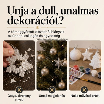 🎄 Korlátozott ideig 55% kedvezmény 🍈 Karácsonyi DIY festhető lógó dísz szett 💎
