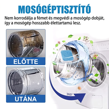 PKNEW®🫧 Mosógéptisztító tabletták🍈 - Segítenek mélyen eltávolítani a lerakódásokat, a mosószermaradványokat és a kellemetlen szagokat bonyolult szétszerelés nélkül 💙