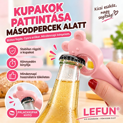 LEFUN® 🍈 4 az 1-ben nyitó – Nyisson ki bármilyen fedőt felesleges erőlködés nélkül.