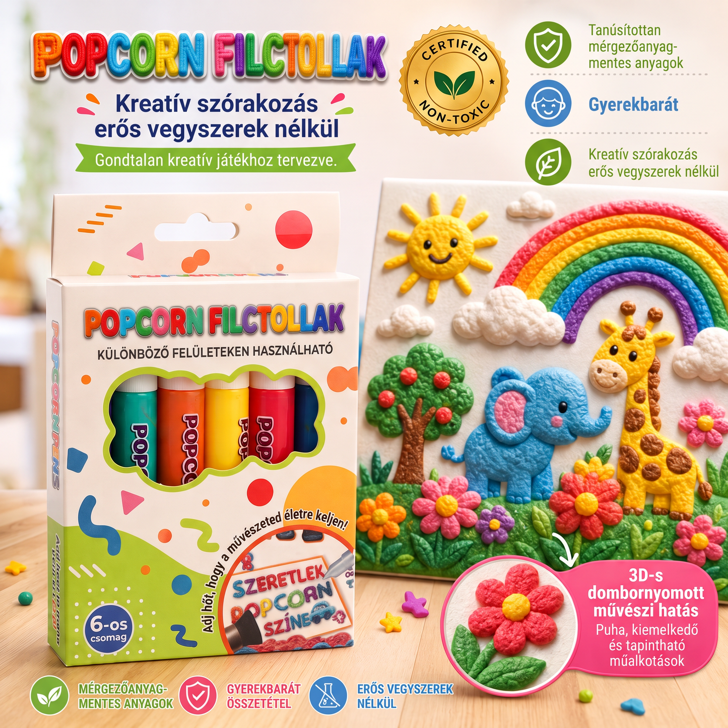 Ma 50% kedvezménnyel 🔥 | PKNEW® 3D dombornyomó művészeti toll💙 – változtassa a hétköznapi rajzokat lenyűgöző térbeli alkotásokká 🎨