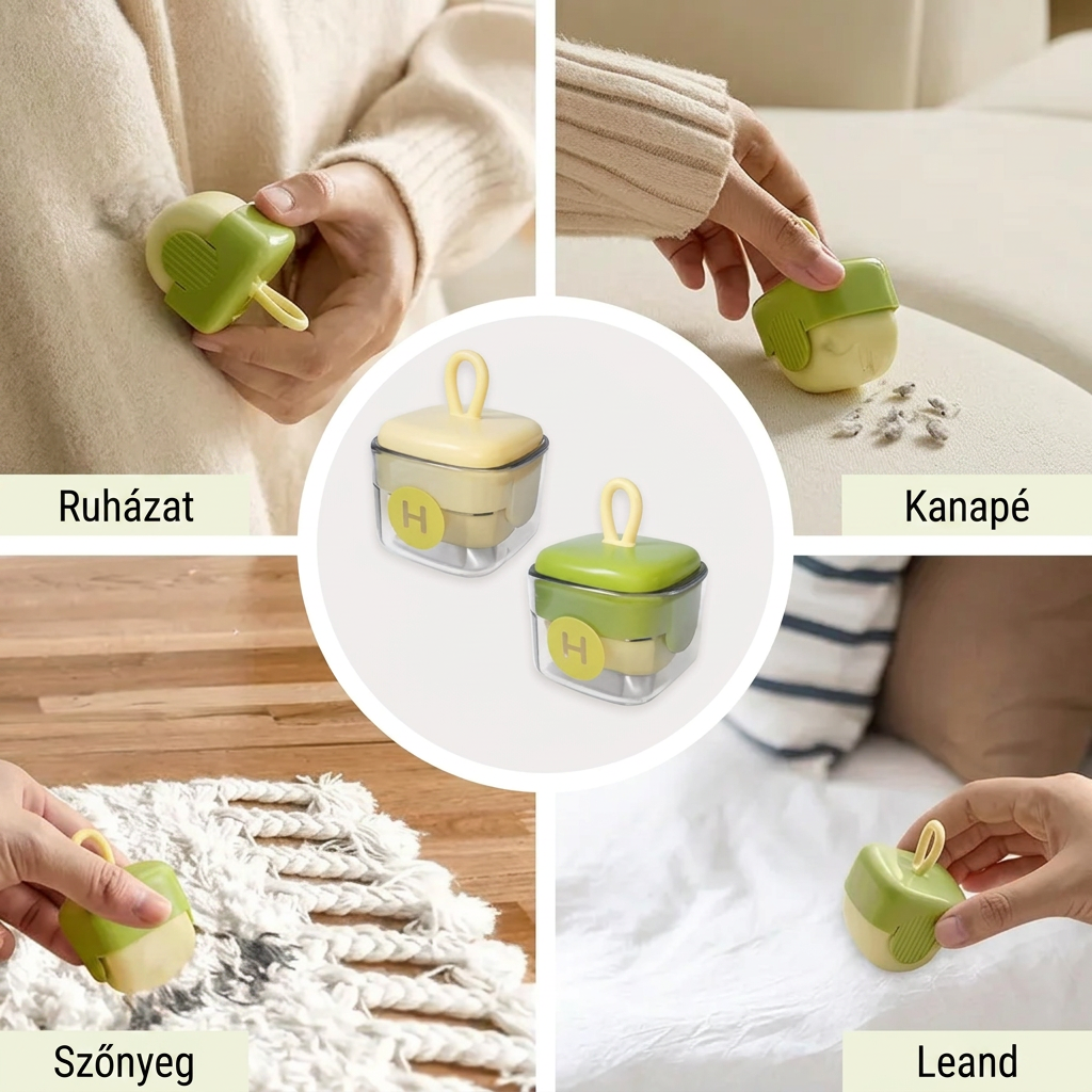 PKNEW® Mini váleček na žmolky, opakovaně použitelný odstraňovač žmolků, omyvatelný váleček na žmolky, přenosný odstraňovač zvířecích chlupů z oblečení, cestovní a domácí použití🥼