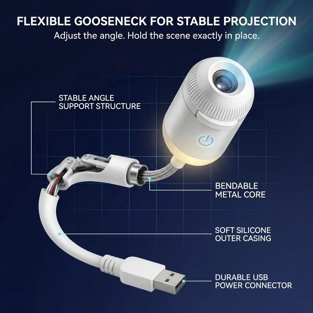 PKNEW® 🍊NEXT-GEN SMART PROJECTION HD Smart Dynamic 5D Holographic Night Light Projector💫
