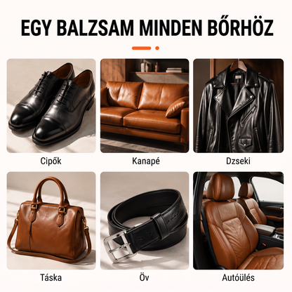 PKNEW®🎨 Intenzív Bőr Színhelyreállító Balzsam✨ – Felfrissíti a kifakult megjelenést, egységesíti a színt és segít elfedni a cipők, ülések, kézitáskák és autósülések karcolásait 💕