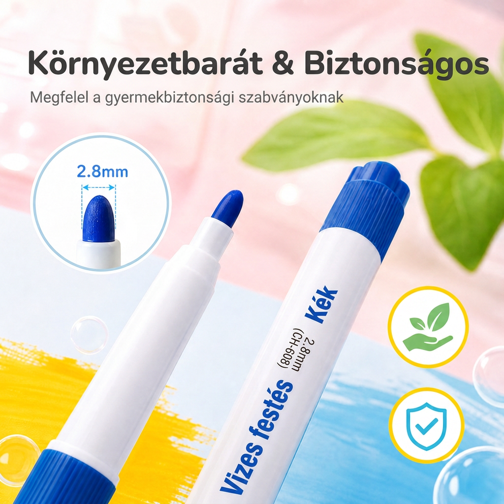 LEFUN® 🪄 Varázslatos, vízben lebegő filctollak gyerekeknek ✨ – Készíts olyan rajzokat, amelyek életre kelnek a vízben, és változtasd a rajzolást varázslatos játékká!