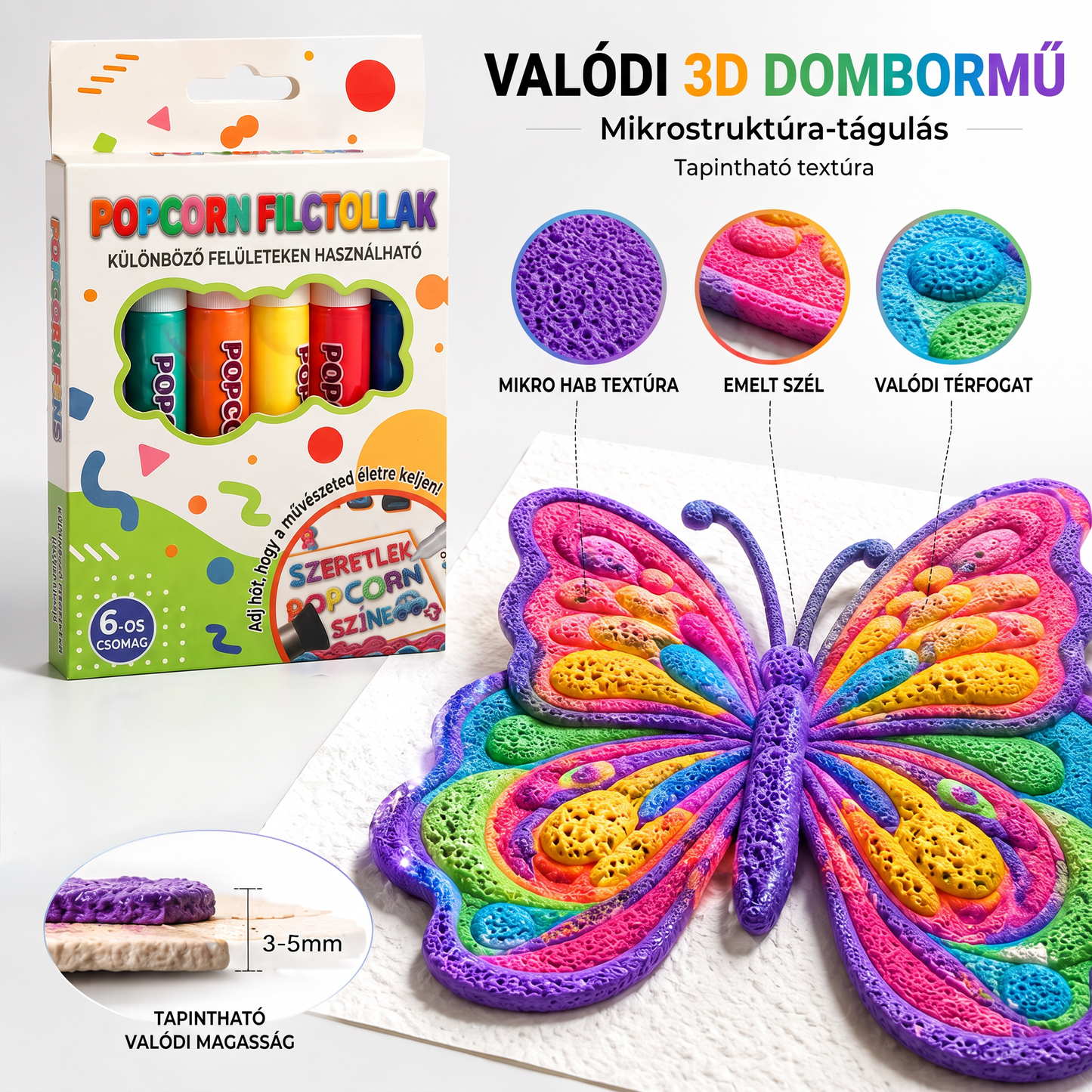 Ma 50% kedvezménnyel 🔥 | PKNEW® 3D dombornyomó művészeti toll💙 – változtassa a hétköznapi rajzokat lenyűgöző térbeli alkotásokká 🎨