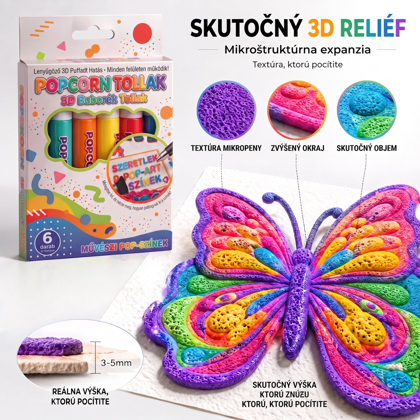Ma 50% kedvezménnyel 🔥 | PKNEW® 3D dombornyomó művészeti toll🍋 – változtassa a hétköznapi rajzokat lenyűgöző térbeli alkotásokká 🎨