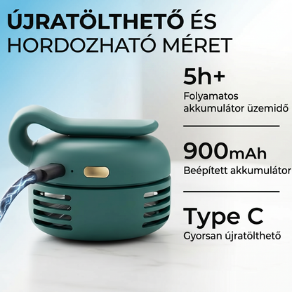 PKNEW®🍈 Személyi Hordozható Légkondicionáló – 360°-os Hűtés, Szabad Kezekkel!