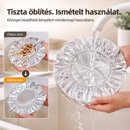 PKNEW® Összecsukható alumíniumfóliás ételfedő 🍈 | Tartsa ételeit melegen, frissen és védve az ecetmuslicáktól 🔥