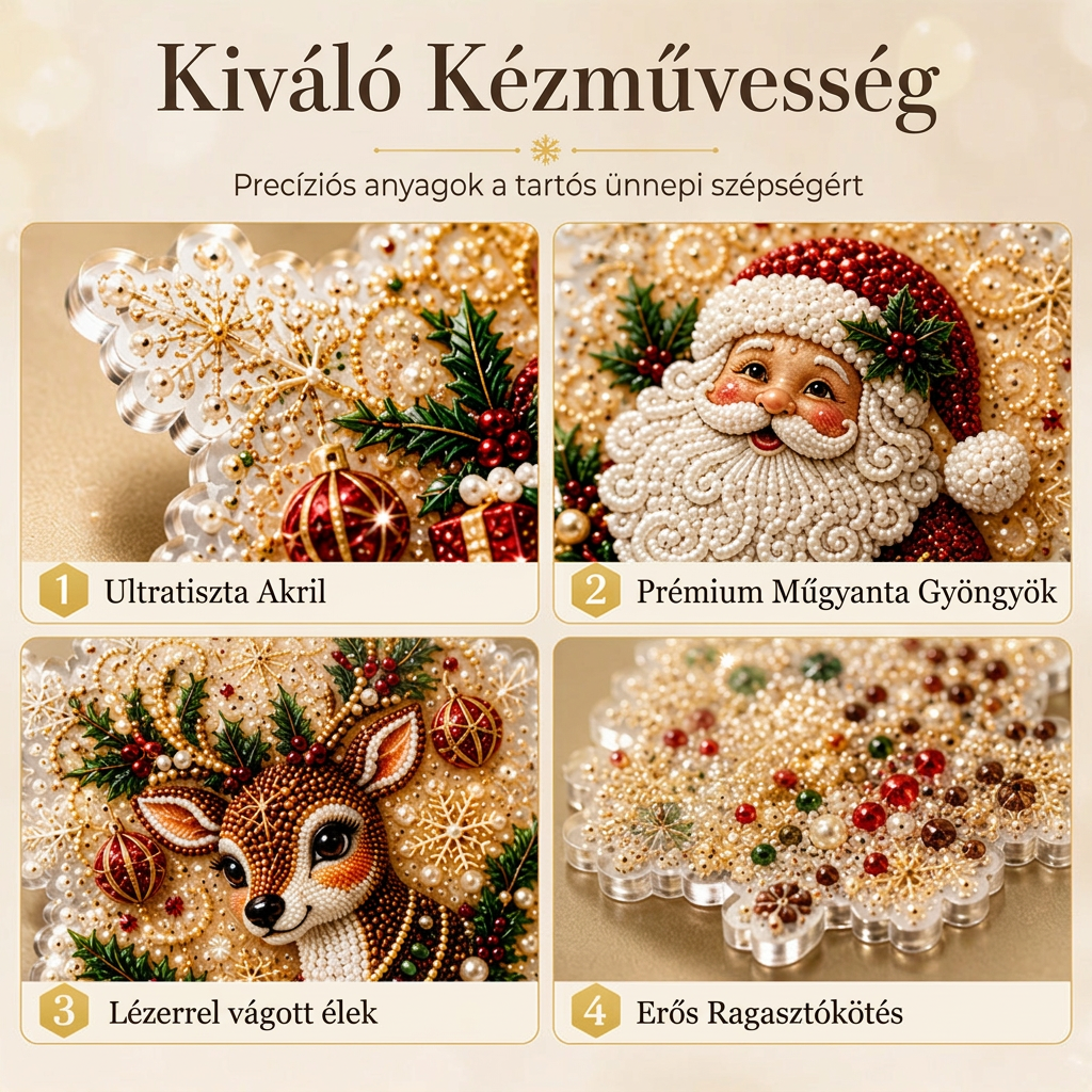🎄 Korlátozott ideig 55% kedvezmény 🍈 Karácsonyi DIY festhető lógó dísz szett 💎