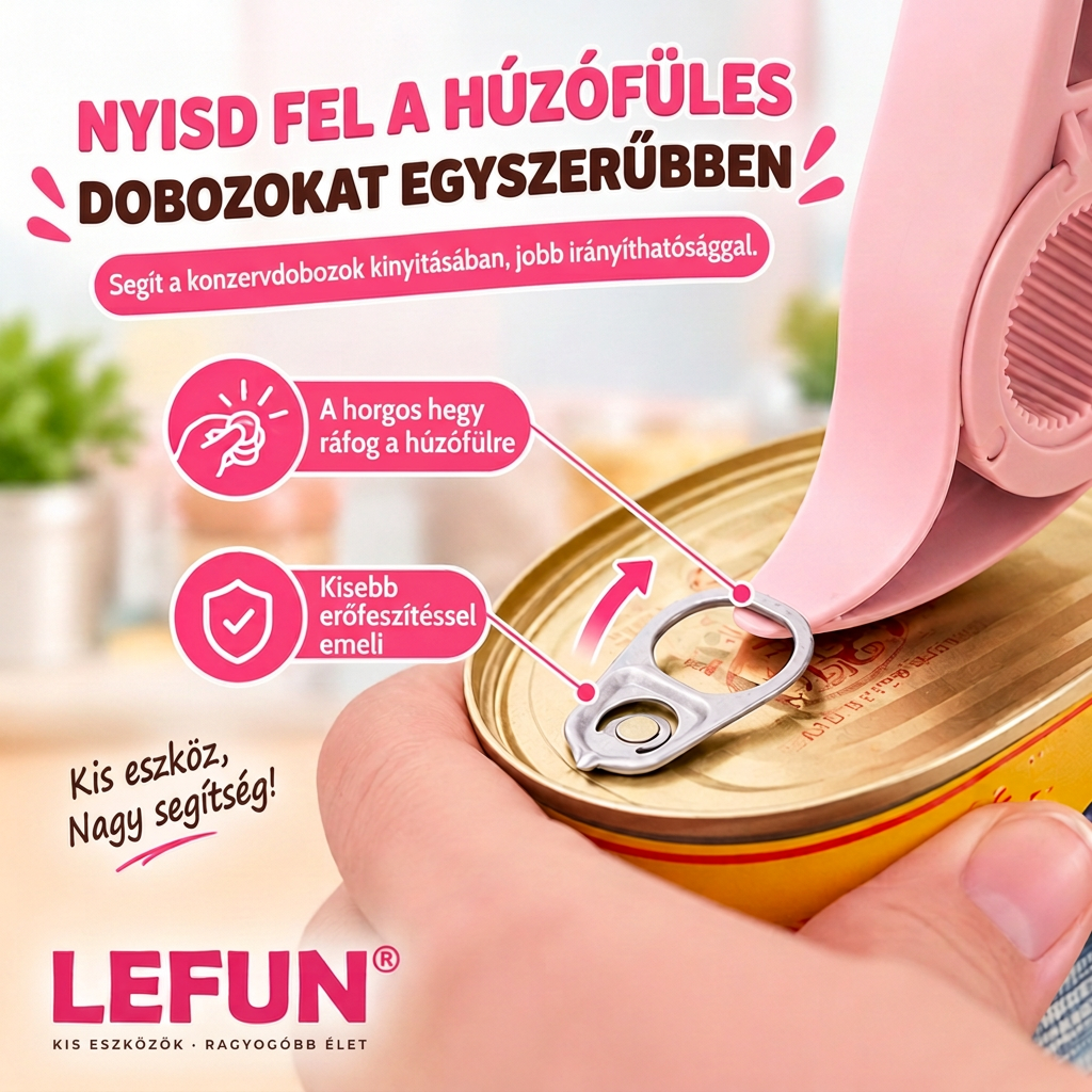 LEFUN® 🍈 4 az 1-ben nyitó – Nyisson ki bármilyen fedőt felesleges erőlködés nélkül.