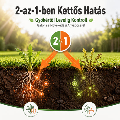 PKNEW® 🌿 Granulált 2 az 1-ben gyomirtó Max Power 🍇- látható hatás már 6 óra alatt, könnyen vízben keverhető és célzottan használható fugákon, ösvényeken, kerítéseken és kavicsos területeken