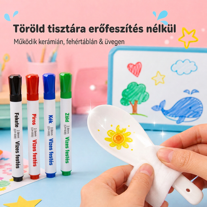 LEFUN® 🪄 Varázslatos, vízben lebegő filctollak gyerekeknek ✨ – Készíts olyan rajzokat, amelyek életre kelnek a vízben, és változtasd a rajzolást varázslatos játékká!