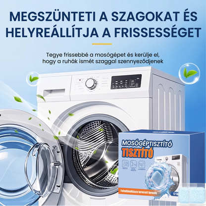 PKNEW®🫧 Mosógéptisztító tabletták🍈 - Segítenek mélyen eltávolítani a lerakódásokat, a mosószermaradványokat és a kellemetlen szagokat bonyolult szétszerelés nélkül 💙