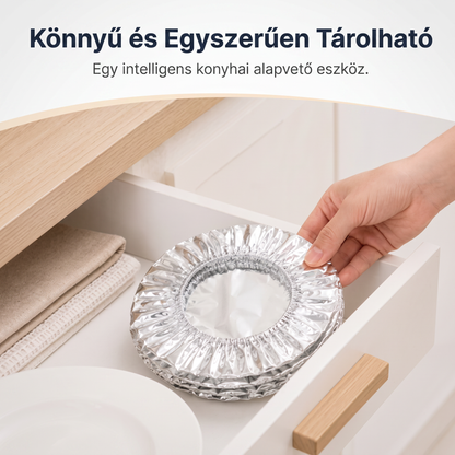 PKNEW® Összecsukható alumíniumfóliás ételfedő 🍈 | Tartsa ételeit melegen, frissen és védve az ecetmuslicáktól 🔥