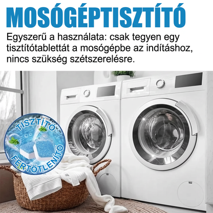PKNEW®🫧 Mosógéptisztító tabletták🍈 - Segítenek mélyen eltávolítani a lerakódásokat, a mosószermaradványokat és a kellemetlen szagokat bonyolult szétszerelés nélkül 💙