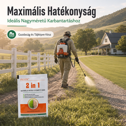 PKNEW® 🌿 Granulált 2 az 1-ben gyomirtó Max Power 🍇- látható hatás már 6 óra alatt, könnyen vízben keverhető és célzottan használható fugákon, ösvényeken, kerítéseken és kavicsos területeken
