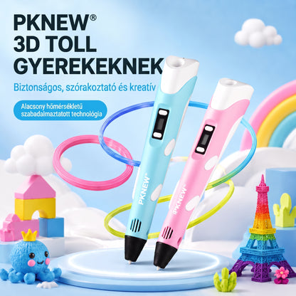 70% KEDVEZMÉNY MA🎃PKNEW® 3D nyomtatótoll gyerekeknek - Alacsony hőmérsékleten is biztonságos, nem mérgező és környezetbarát filament, serkenti a kreativitást