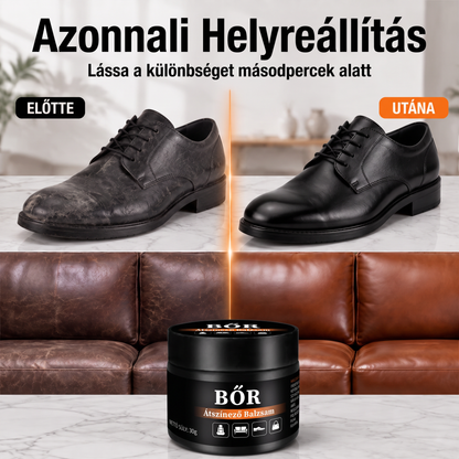 PKNEW®🎨 Intenzív Bőr Színhelyreállító Balzsam✨ – Felfrissíti a kifakult megjelenést, egységesíti a színt és segít elfedni a cipők, ülések, kézitáskák és autósülések karcolásait 💕